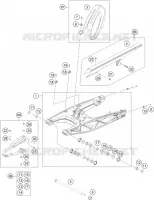 BRAS OSCILLANT  pour KTM 200 DUKE ORANGE NON ABS - CKD de 2020