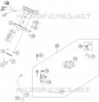 CONTACTEUR A CLE pour KTM 200 DUKE ORANGE NON ABS - CKD de 2020