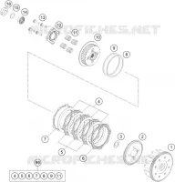 EMBRAYAGE pour KTM 200 DUKE ORANGE NON ABS - CKD de 2020