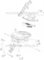 FILTRE A AIR pour KTM 200 DUKE ORANGE NON ABS - CKD de 2020