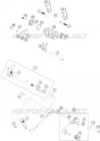MECANISME DE SELECTION DE VITESSES pour KTM 200 DUKE ORANGE NON ABS - CKD de 2020