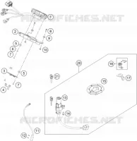 CONTACTEUR A CLE pour KTM 200 DUKE BLACK NON ABS - CKD de 2020