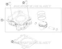 CYLINDRE pour KTM 200 DUKE BLACK NON ABS - CKD de 2020