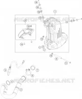ECHAPPEMENT pour KTM 200 DUKE BLACK NON ABS - CKD de 2020