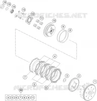 EMBRAYAGE pour KTM 200 DUKE BLACK NON ABS - CKD de 2020