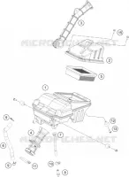 FILTRE A AIR pour KTM 200 DUKE BLACK NON ABS - CKD de 2020