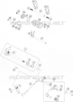MECANISME DE SELECTION DE VITESSES pour KTM 200 DUKE BLACK NON ABS - CKD de 2020
