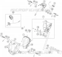 PHARE / FEU ARRIERE pour KTM 200 DUKE BLACK NON ABS - CKD de 2020