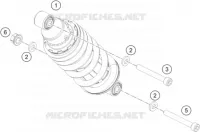 AMORTISSEUR pour KTM 200 DUKE WHITE ABS - CKD de 2020