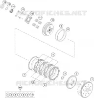 EMBRAYAGE pour KTM 200 DUKE WHITE ABS - CKD de 2020