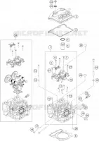 CULASSE pour KTM 250 ADVENTURE BLACK - IKD de 2021