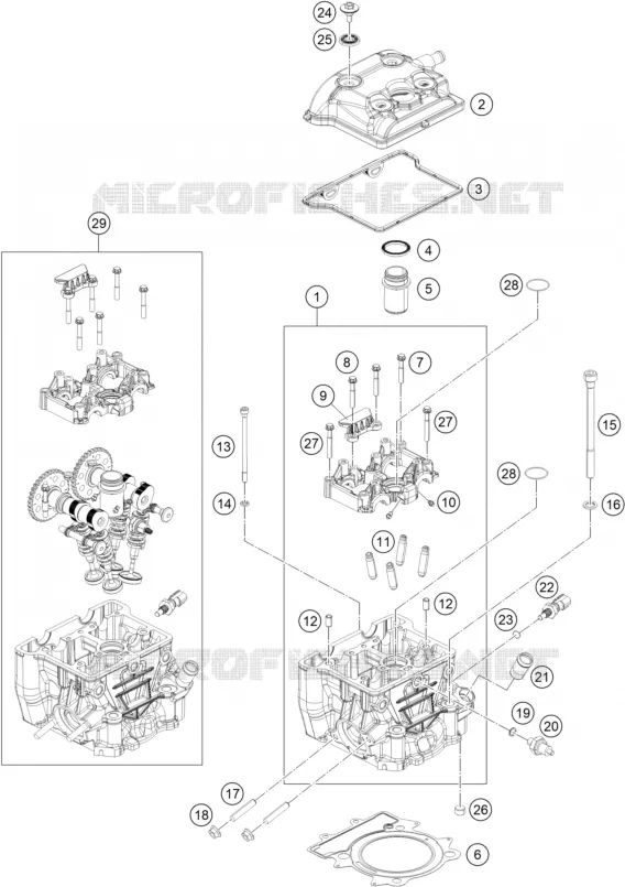 CULASSE KTM MOTO 250 2021 ADVENTURE  250 ADVENTURE ORANGE - B.D.
