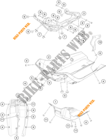 COUVERCLE pour KTM 390 ADVENTURE ORANGE - CKD de 2021