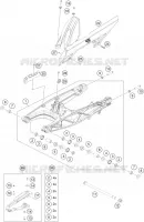 BRAS OSCILLANT  pour KTM 390 ADVENTURE ORANGE - B.D. de 2021
