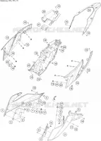 CACHES LATERAUX pour KTM 390 ADVENTURE ORANGE - B.D. de 2021