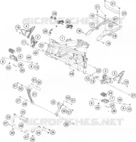 CADRE pour KTM 390 ADVENTURE ORANGE - B.D. de 2021