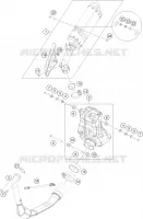 ECHAPPEMENT pour KTM 390 ADVENTURE ORANGE - B.D. de 2021