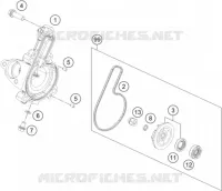 POMPE A EAU pour KTM 390 ADVENTURE ORANGE - B.D. de 2021