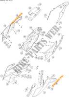 CACHES LATERAUX pour KTM 390 ADVENTURE WHITE de 2021