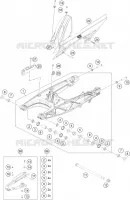 BRAS OSCILLANT  pour KTM 390 ADVENTURE ORANGE - B.D. de 2021
