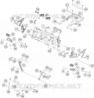 CADRE pour KTM 390 ADVENTURE ORANGE - B.D. de 2021