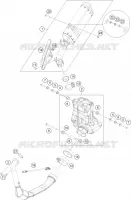 ECHAPPEMENT pour KTM 390 ADVENTURE ORANGE - B.D. de 2021