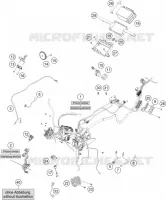 FAISCEAU ELECTRIQUE pour KTM 390 ADVENTURE ORANGE - B.D. de 2021