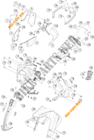 PLASTIQUES pour KTM 390 ADVENTURE WHITE - B.D. de 2021