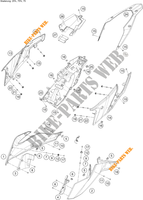 CACHES LATERAUX pour KTM 390 ADVENTURE WHITE - B.D. de 2021