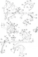 PLASTIQUES pour KTM 390 ADVENTURE ORANGE - CKD de 2021