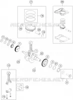 VILEBREQUIN / PISTON pour KTM 390 ADVENTURE ORANGE - CKD de 2021