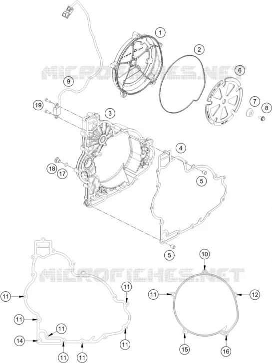 CARTER EMBRAYAGE KTM MOTO 1290 2021 SUPER ADVENTURE  1290 SUPER ADVENTURE R