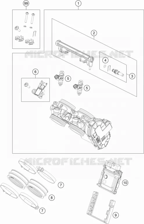 BOITIER PAPILLON INJECTION KTM MOTO 790 2021 ADVENTURE  790 ADVENTURE R