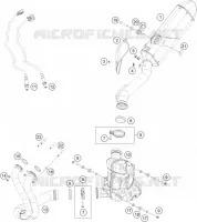 ECHAPPEMENT pour KTM 790 ADVENTURE R - CKD (NO ENGINE) de 2021