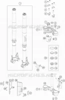 FOURCHE / T DE FOURCHE pour KTM 790 ADVENTURE R - CKD (NO ENGINE) de 2021
