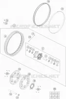 ROUE AVANT pour KTM 790 ADVENTURE R - CKD (NO ENGINE) de 2021