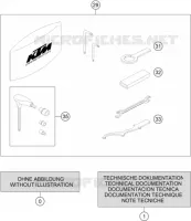 TROUSSE A OUTILS / MANUELS / OPTIONS pour KTM 790 ADVENTURE R - CKD (NO ENGINE) de 2021