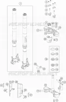 FOURCHE / T DE FOURCHE pour KTM 790 ADVENTURE R - CKD de 2021