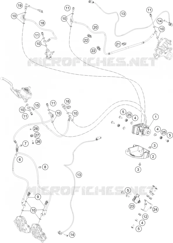 SYSTEME DE FREIN ABS KTM MOTO 790 2021 ADVENTURE  790 ADVENTURE R - IKD