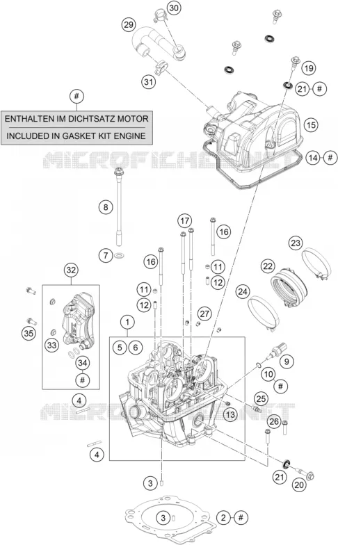 CULASSE KTM MOTO 690 2021 SMC  690 SMC R