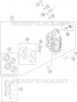 ETRIER DE FREIN AVANT pour KTM 450 SMR de 2021