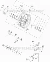 ROUE ARRIERE pour KTM 450 SMR de 2021