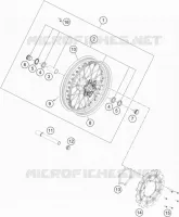 ROUE AVANT pour KTM 450 SMR de 2021