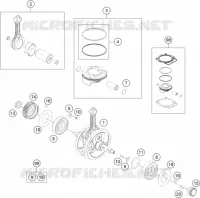 VILEBREQUIN / PISTON pour KTM 450 SMR de 2021