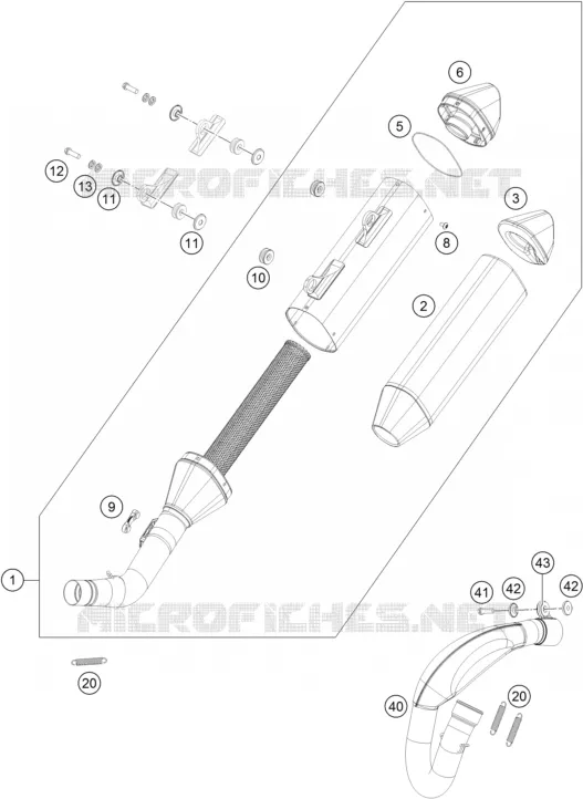 ECHAPPEMENT KTM MOTO 450 2021 SMR  450 SMR