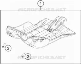 PROTECTION MOTEUR KTM MOTO 300 2021 XC  300 XC-W TPI ERZBERG EDITION