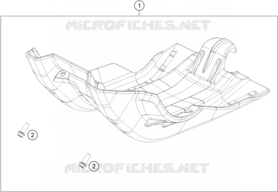 PROTECTION MOTEUR KTM MOTO 350 2021 XC-F  350 XCF-W