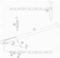 BEQUILLE LATERALE / CENTRALE pour KTM 450 RALLY FACTORY REPLICA de 2021