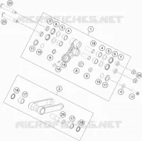 BIELLETTE D'AMORTISSEUR PRO LEVER pour KTM 450 RALLY FACTORY REPLICA de 2021