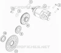 DEMARREUR ELECTRIQUE pour KTM 450 RALLY FACTORY REPLICA de 2021